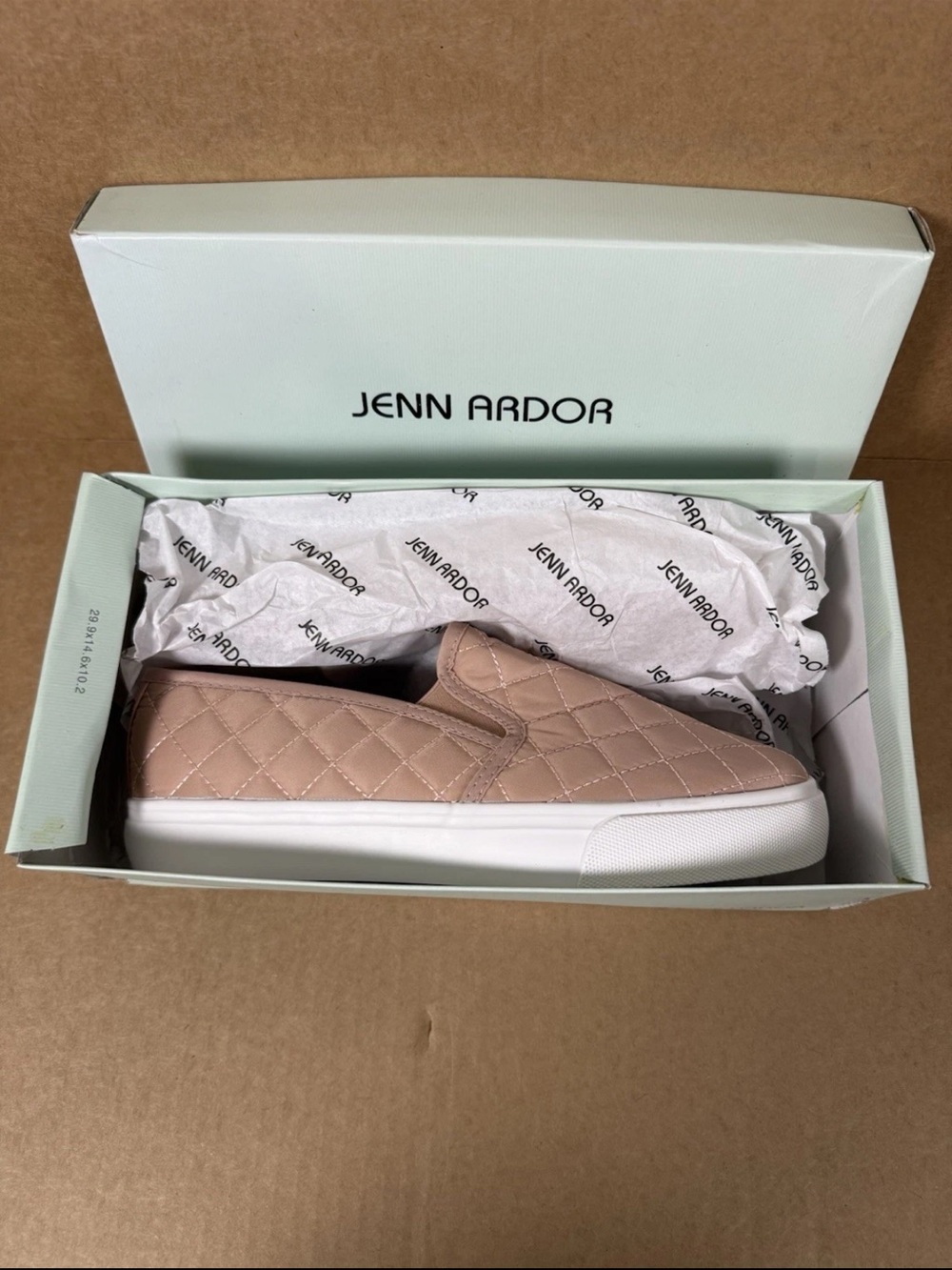 Jenn Ardor Quilted Slip-On Sneaker in Blush Pink